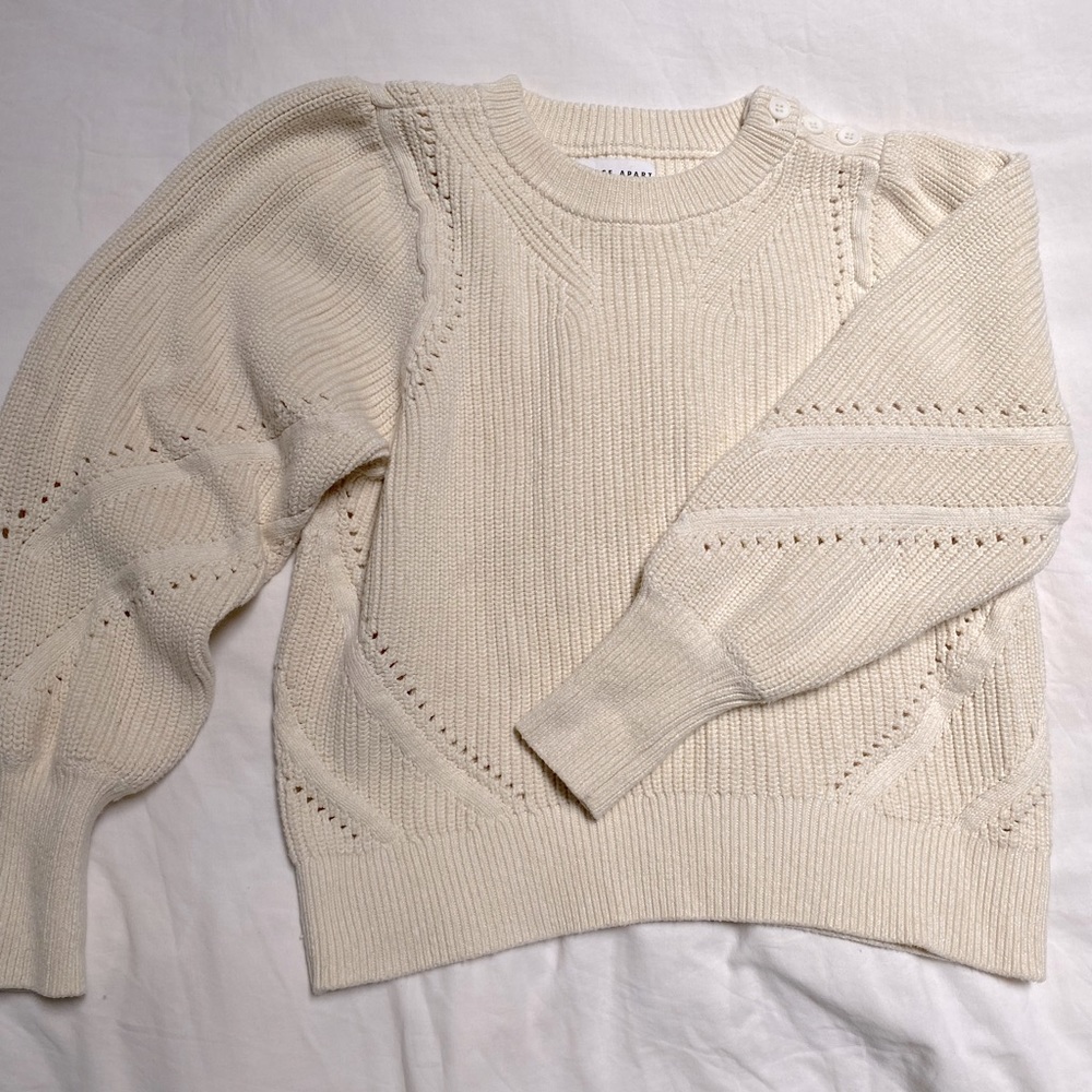 Apiece Apart Sun Sweater in Cream